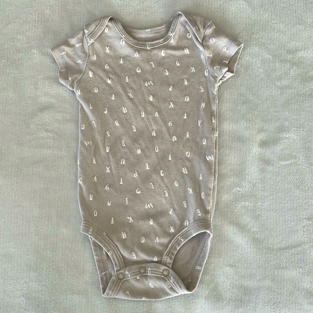 Alphabet onesie